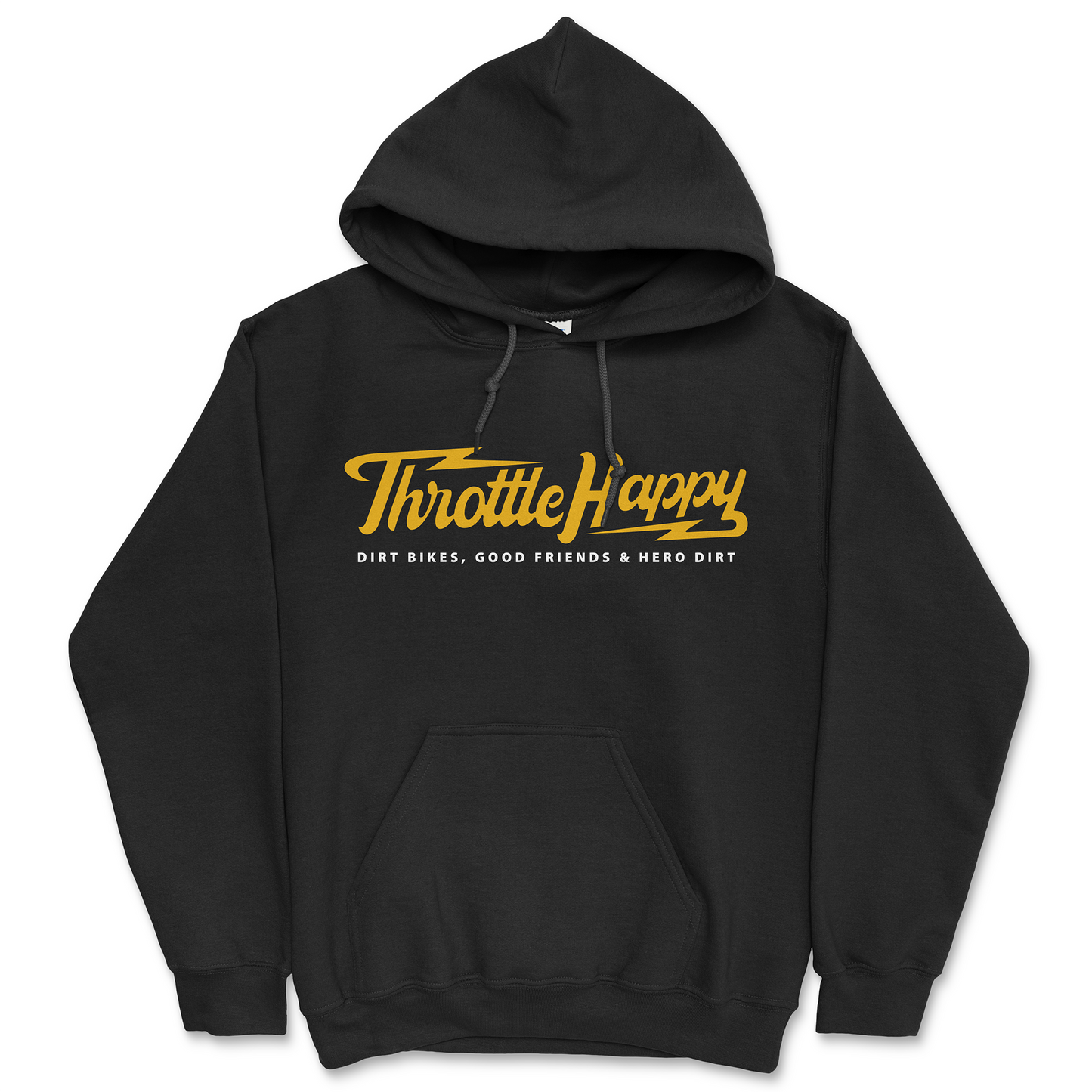 Throttle Happy Bolts Hoodie Gold