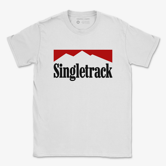 Singletrack Man Tee - White